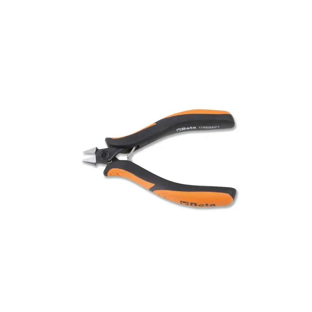 Beta Tools (Article# 1186BM) Diagonal Flush Cutting Nipper, Slim Tapering Tips, OAL 130mm - BT 11860102 Beta Tools