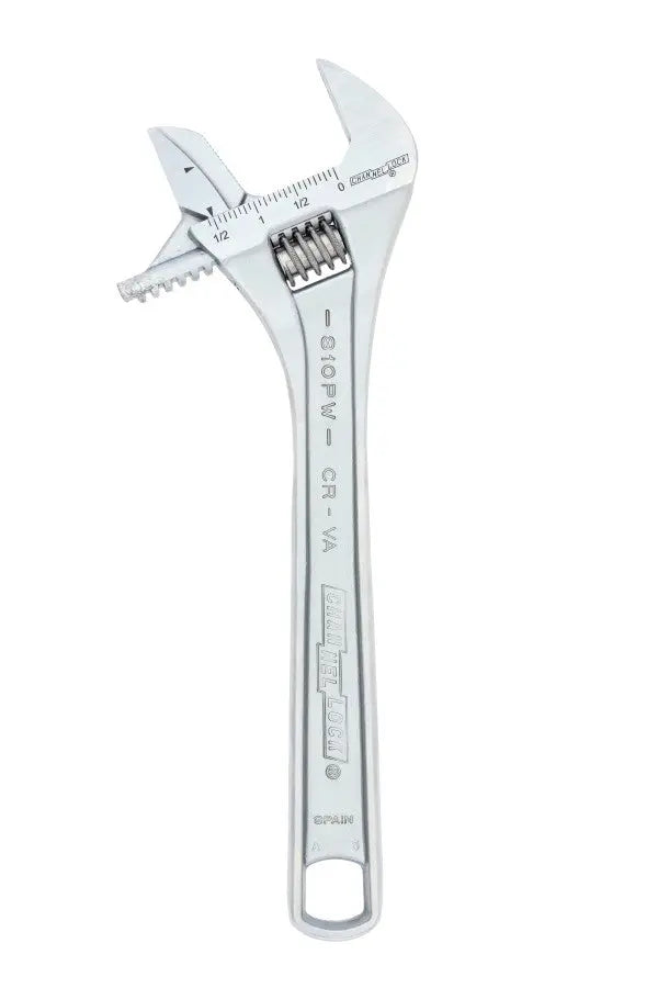 Channellock Reversible Jaw Chrome Adjustable Wrench, 10 in - CL 810PW Adjustable Wrench Channellock