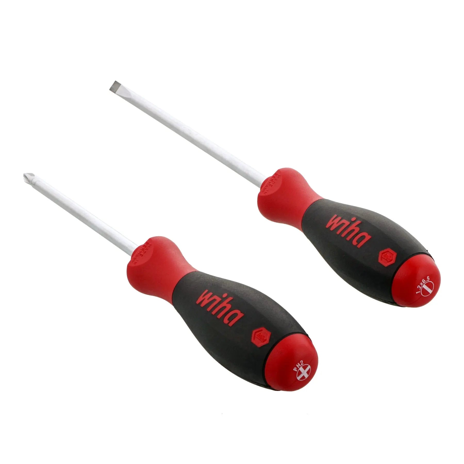 Wiha Set of 2 SoftFinish Slotted and Phillips Screwdriver - WI 30279 Wiha
