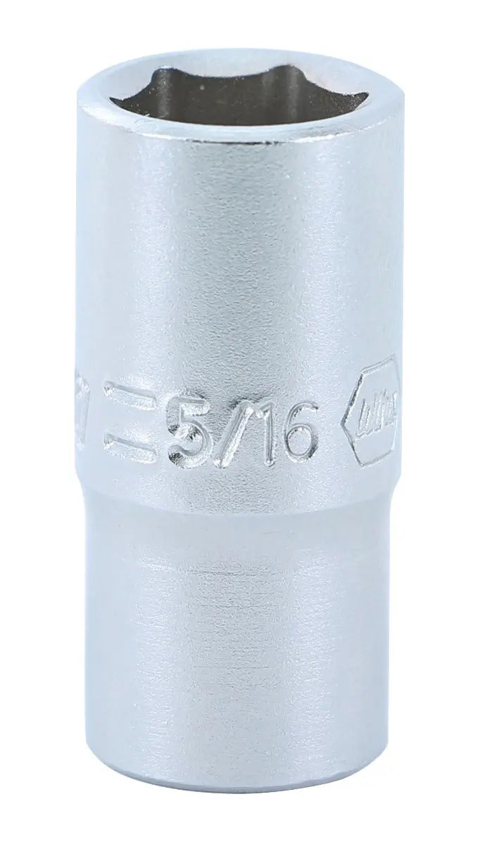 Wiha 33310, 1/4" Drive Socket, 6 Point, 5/16" Wiha