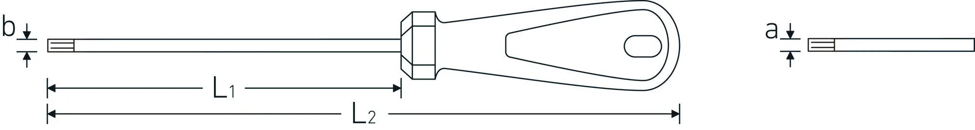Stahlwille 3K Drall BO Tamper Resistant Torx Screwdriver, T9 x 60mm - ST 48560009 Stahlwille