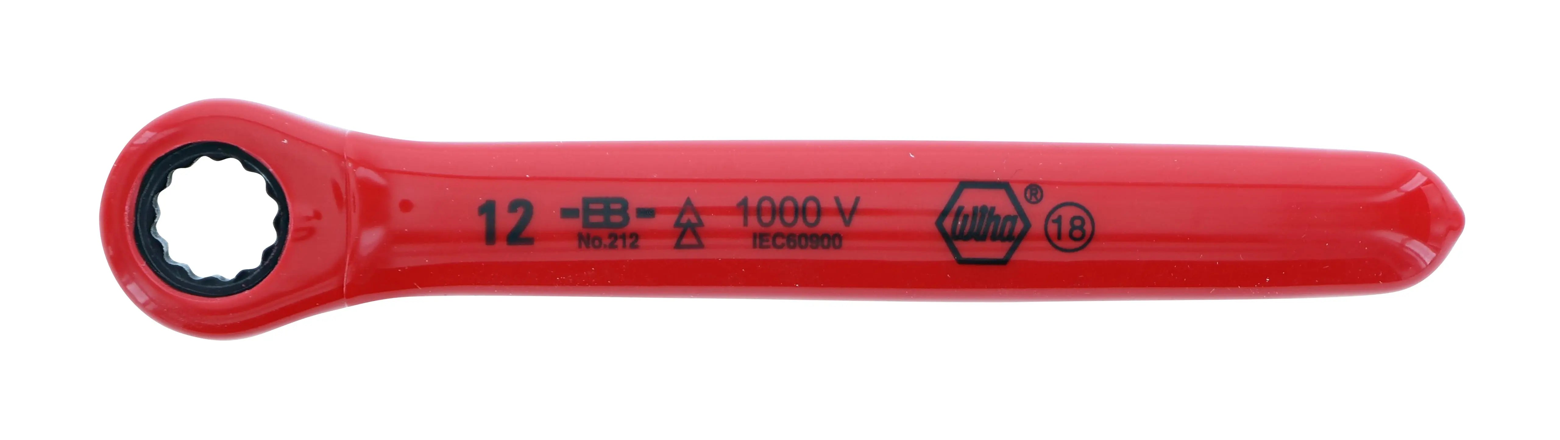 Wiha 21212, Insulated Ratchet Wrench 12mm Wiha