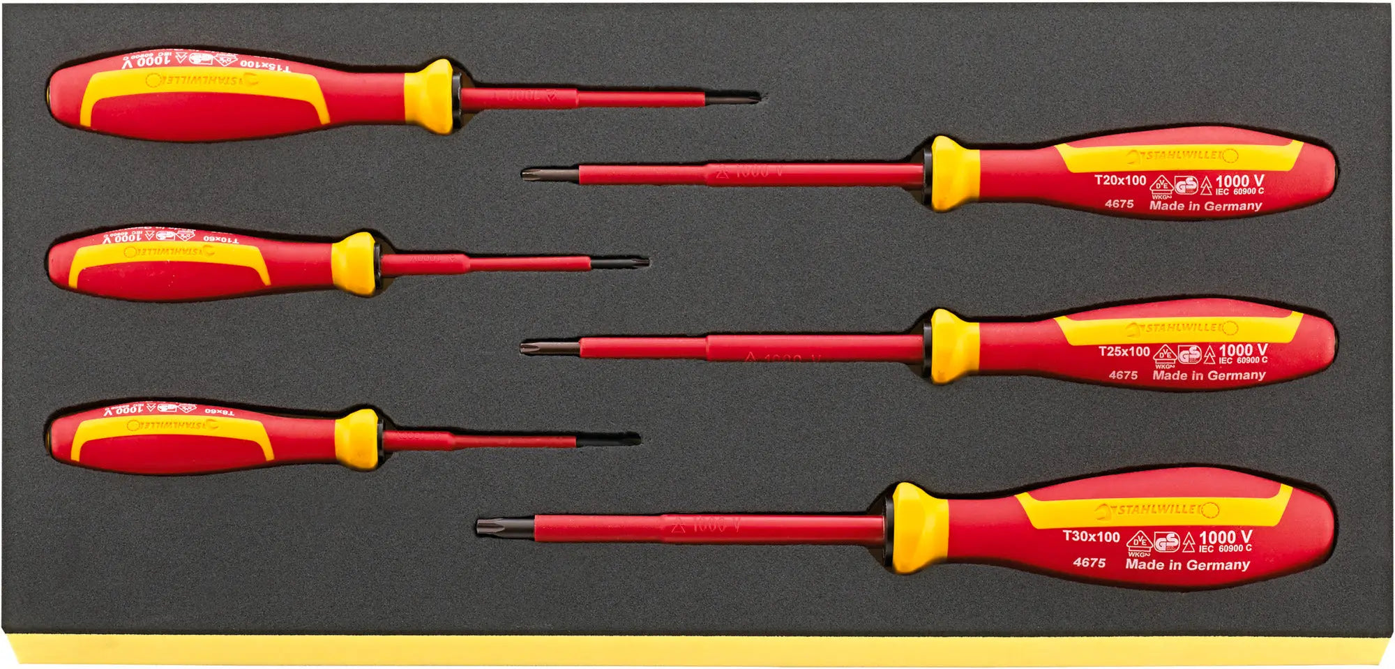 Stahlwille Set of 6 Drall Screwdriver with TCS Insert - ST 96838793 Stahlwille