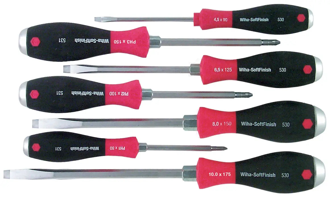Wiha 53097, SoftFinish® XHeavy Duty Slot/Ph 7Pc Set Wiha