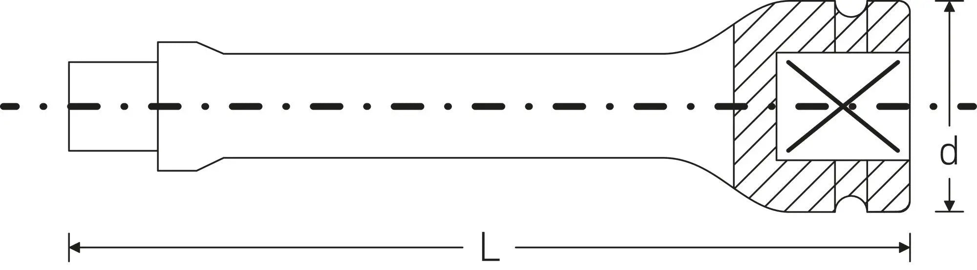 Stahlwille Impact Extension, Size 2 - ST 33010001 Stahlwille