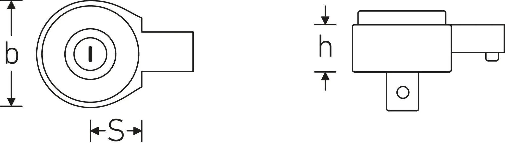 Stahlwille Fine-Tooth Ratchet Insert Adapter, Size 40HD - ST 58250065 Stahlwille