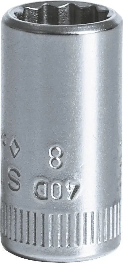 Stahlwille 1/4 in Drive Bi-Hexagon Socket, 8mm - ST 01030008 Stahlwille