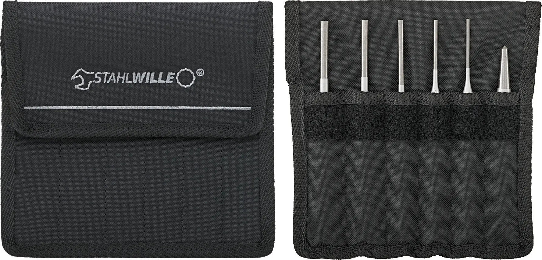 Stahlwille Set of 6 Pin and Center Punch - ST 96700710 Stahlwille