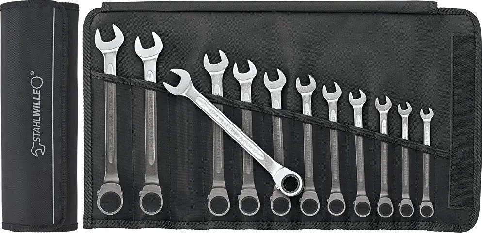 Stahlwille Set of 12 Combination Ratchet Wrench - ST 96411712 Stahlwille