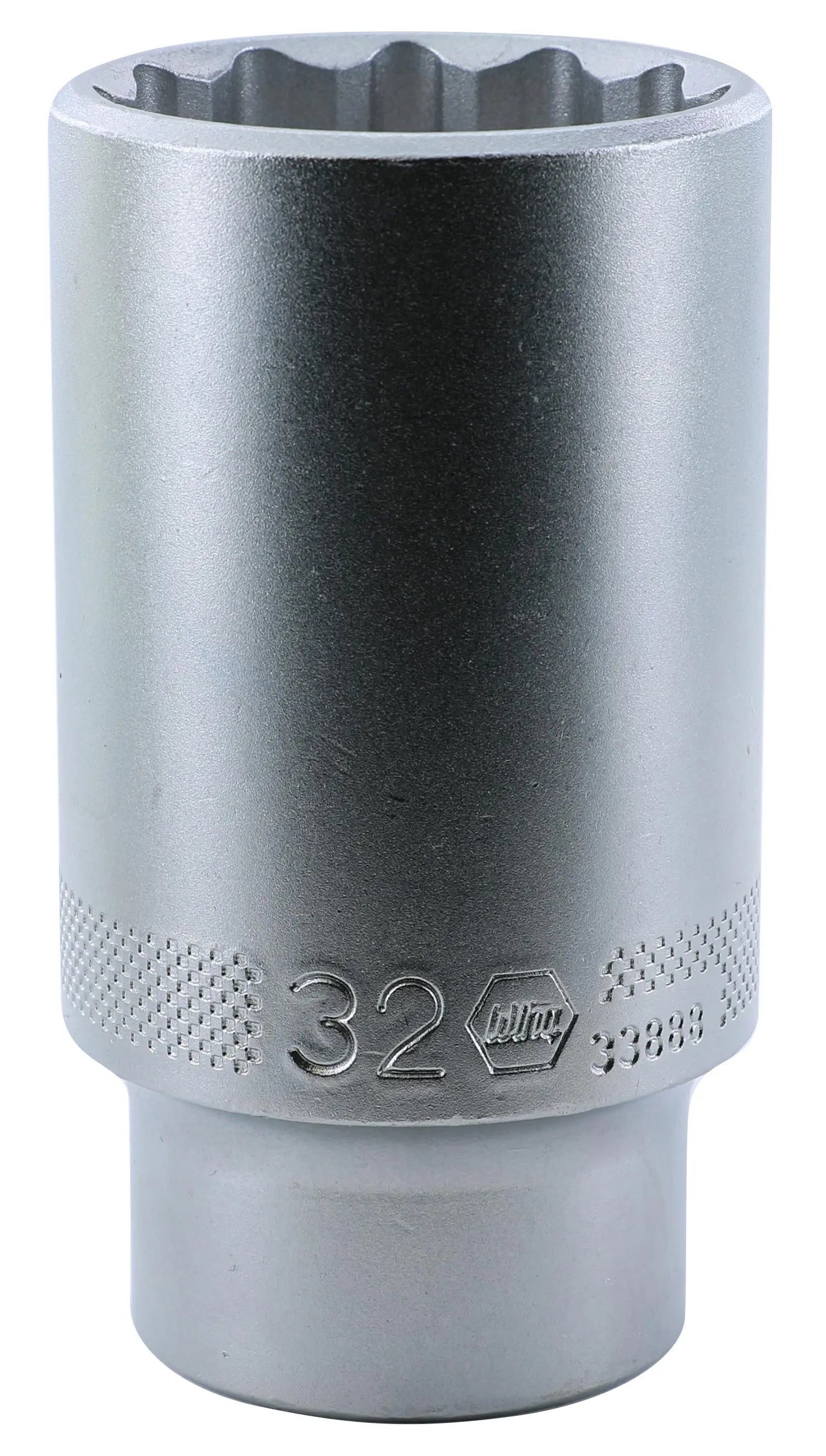 Wiha 33888, 1/2" Drive Deep Socket, 12 Point, 32.0mm Wiha