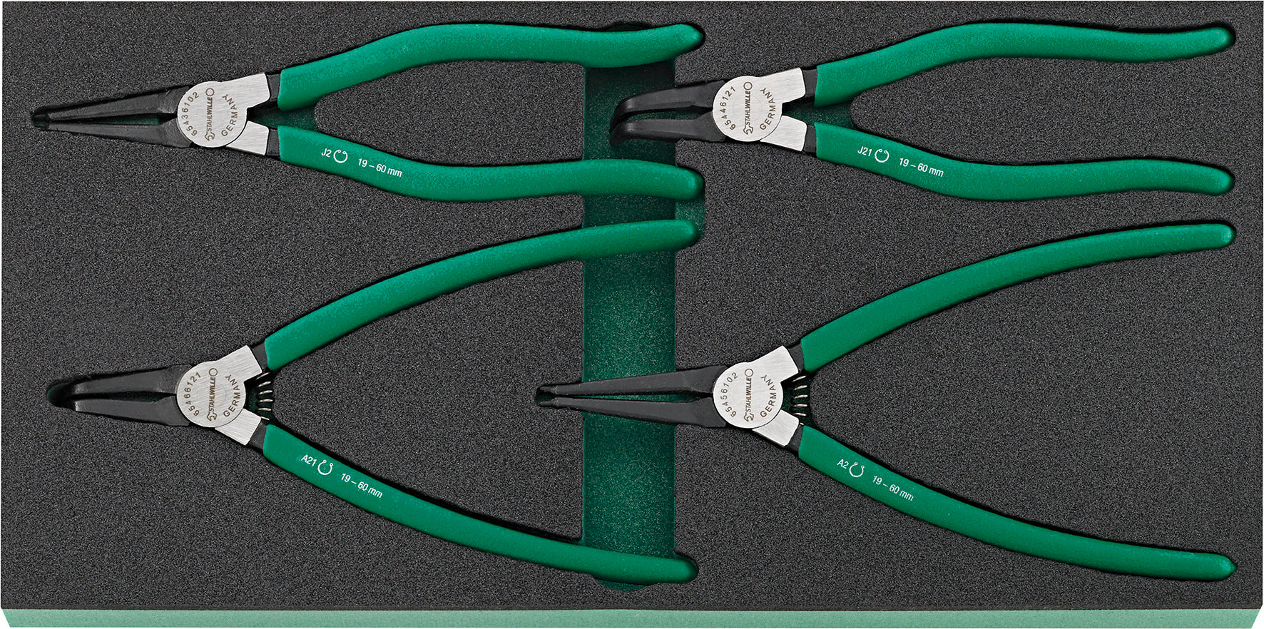 Stahlwille Set of 4 Circlip Plier with TCS insert - ST 96830273