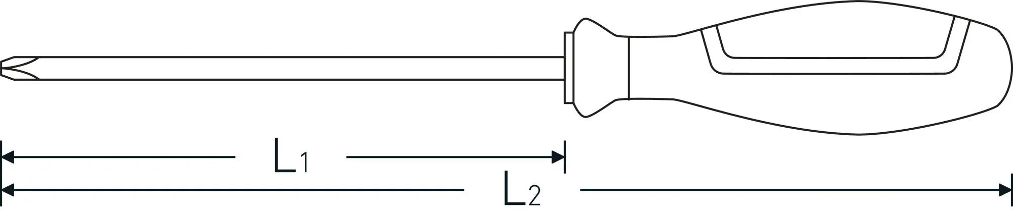 Stahlwille Cross Head Pozidriv Drall Screwdriver, PZ0 - ST 46403000 Stahlwille