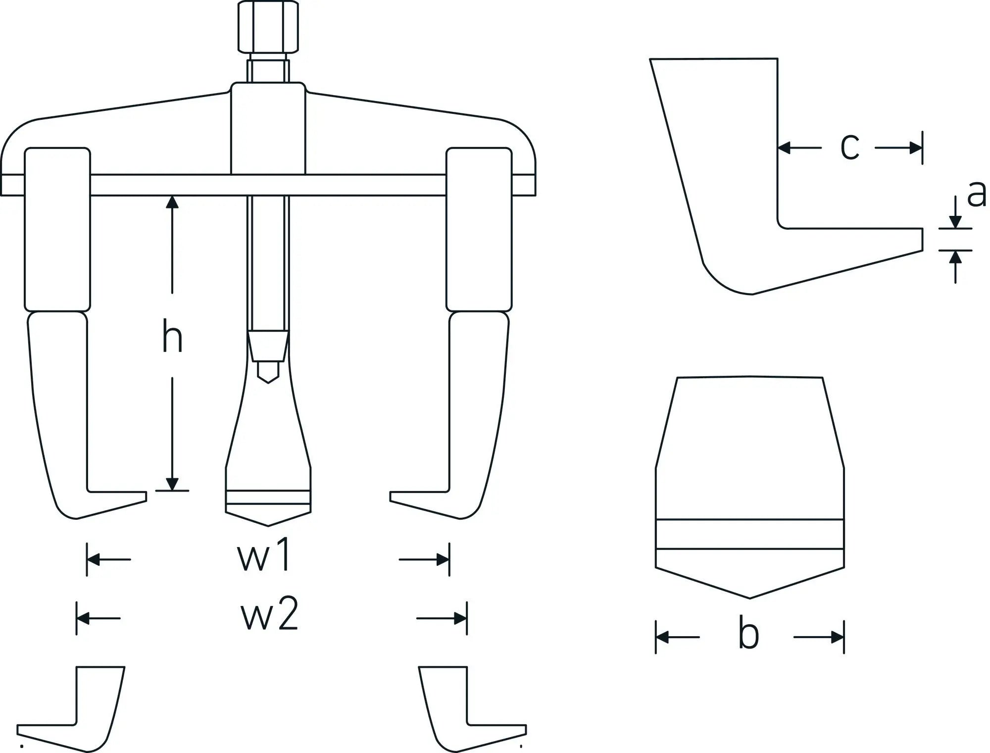 Stahlwille 3-Arm Puller, 2, 17mm - ST 71030002 Stahlwille