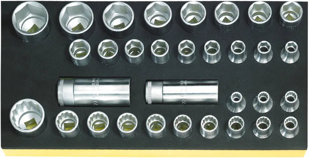 Stahlwille Set of 32 1/2 in Drive Socket with TCS Insert - ST 96838191 Stahlwille