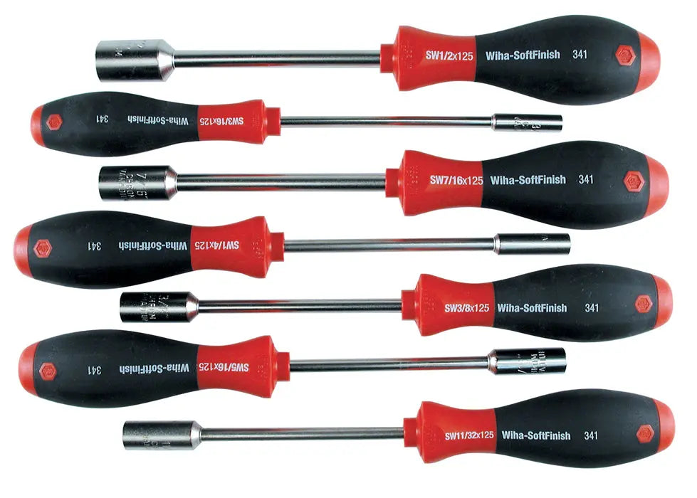 Wiha 34193, SoftFinish® Inch Nut Driver 7 Pc. Set Wiha