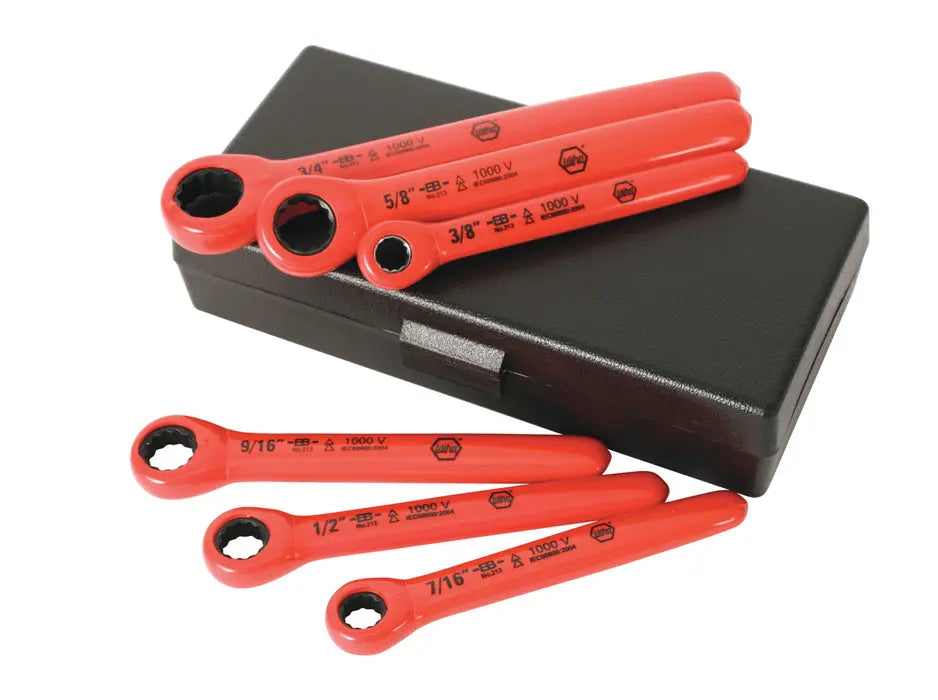 Wiha 21391, Insulated Inch Ratchet Wrench 6 Pc. Set Wiha