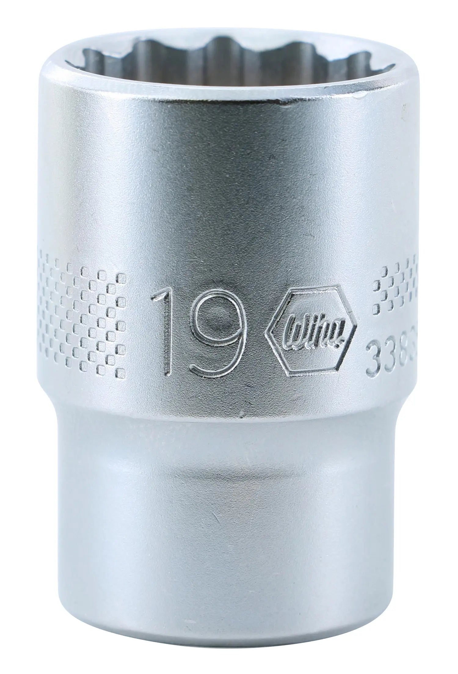 Wiha 33835, 1/2" Drive Socket, 12 Point, 19.0mm Wiha