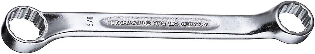 Stahlwille Double Ended Ring Spanner Wrench, 1/4 x 5/16 in, Length 107mm - ST 41601620 Stahlwille