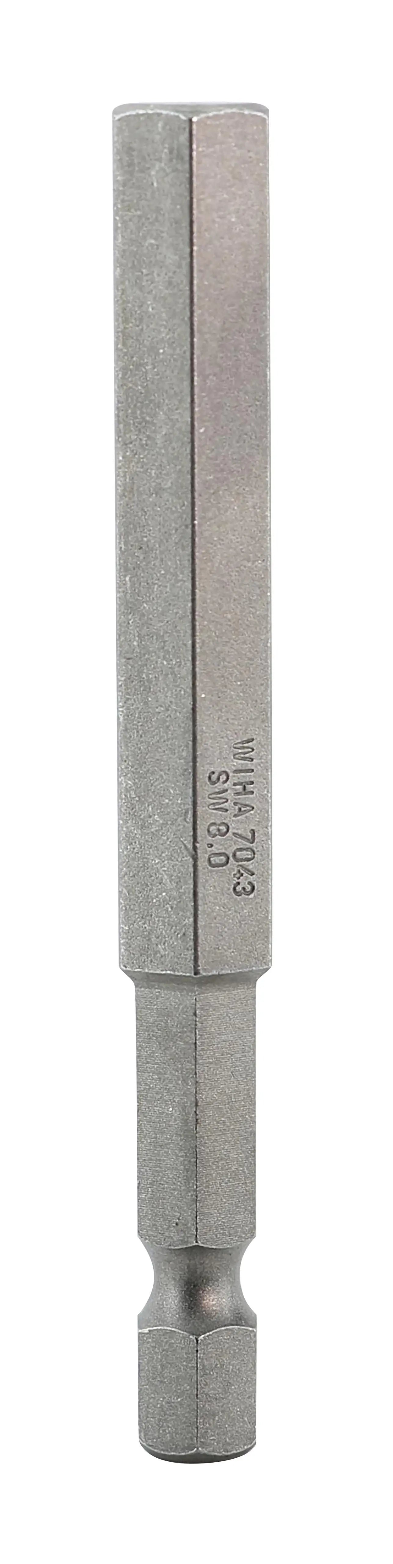 Wiha 74357, Hex Metric Power Bit 8.0 x 70mm Wiha