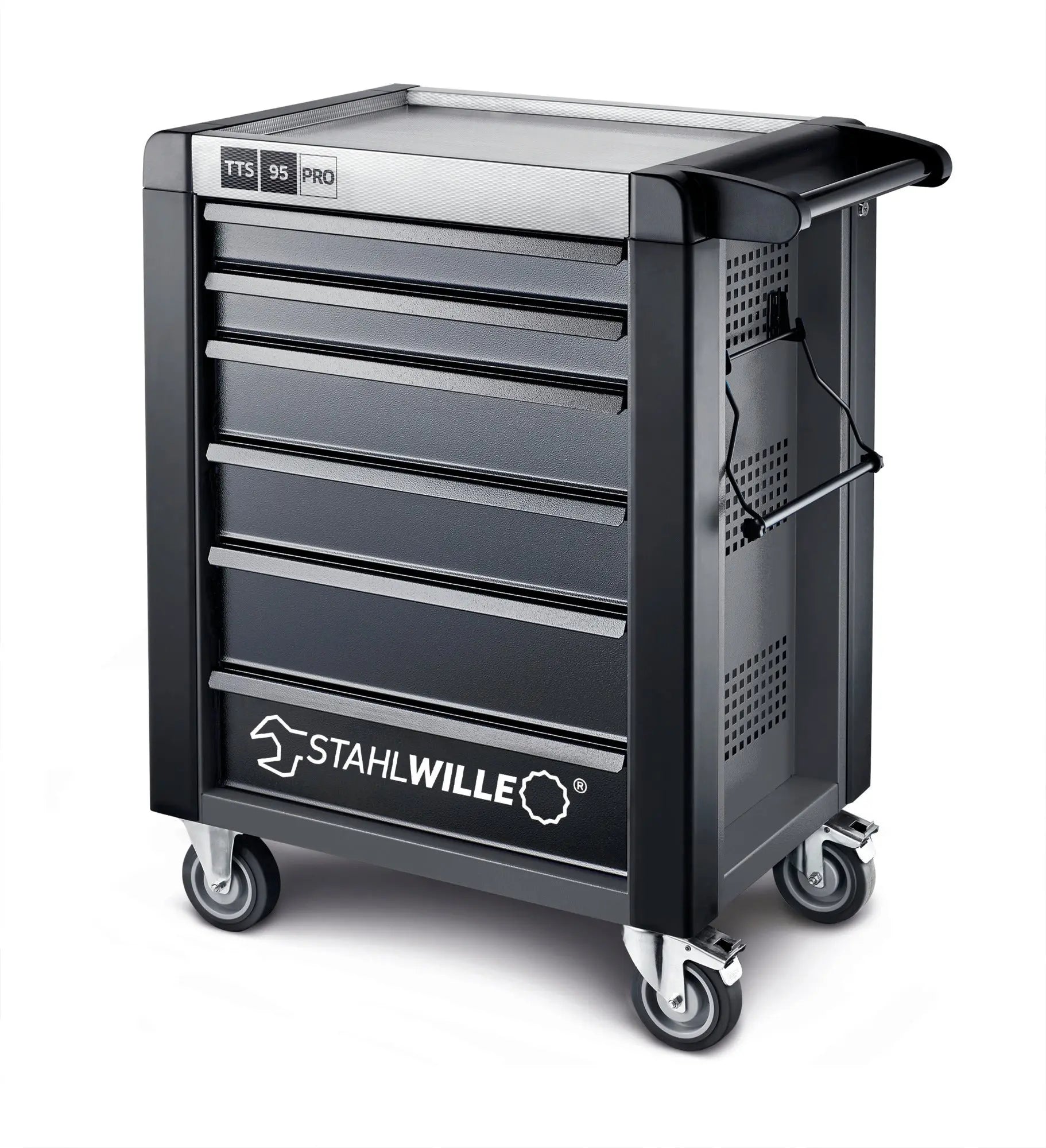 Stahlwille 6-Drawer Anthracite and Black Tool Trolley - ST 81200160 Stahlwille