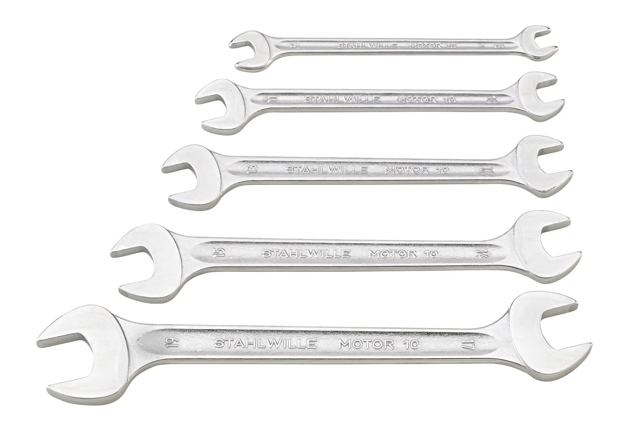Stahlwille Set of 5 Double Open Ended Wrench, 8 x 9 - 17 x 19 - ST 96400304 Stahlwille