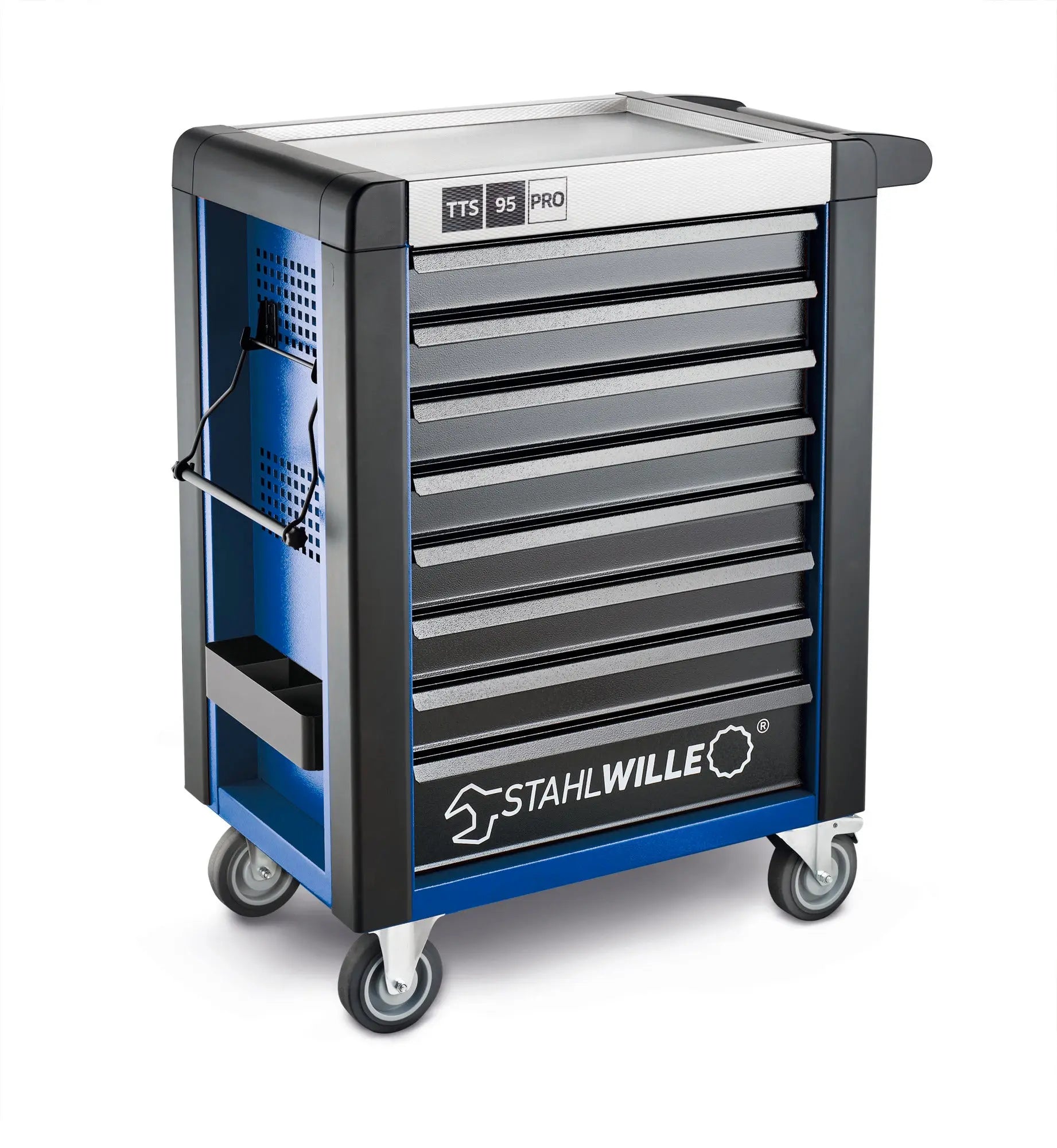 Stahlwille 8-Drawer Blue and Black Tool Trolley, Load Capacity 750 Kg - ST 81200167 Stahlwille