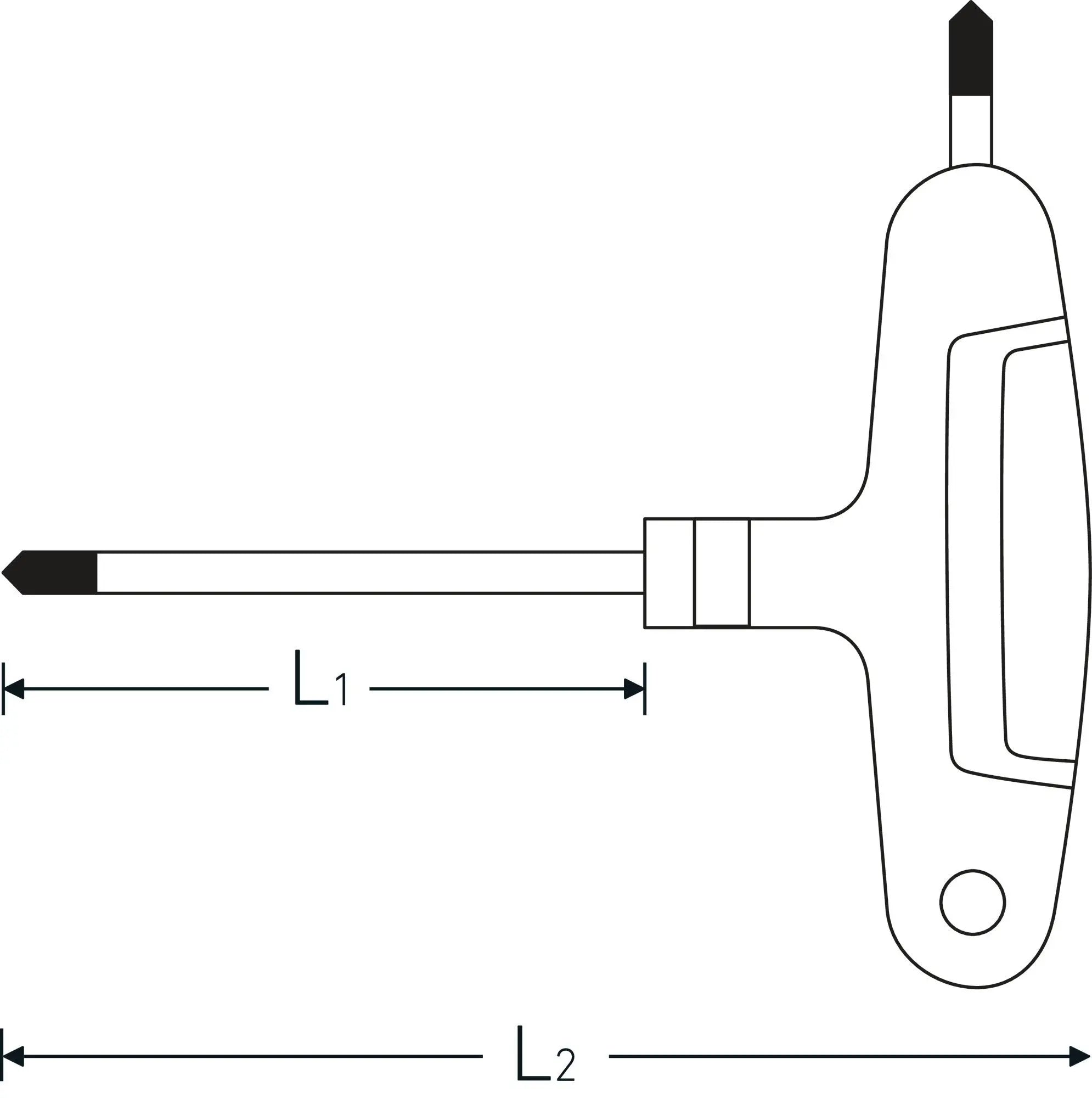 Stahlwille 3K T-Bar Torx Screwdriver, T20 x 100mm - ST 43293020 Stahlwille