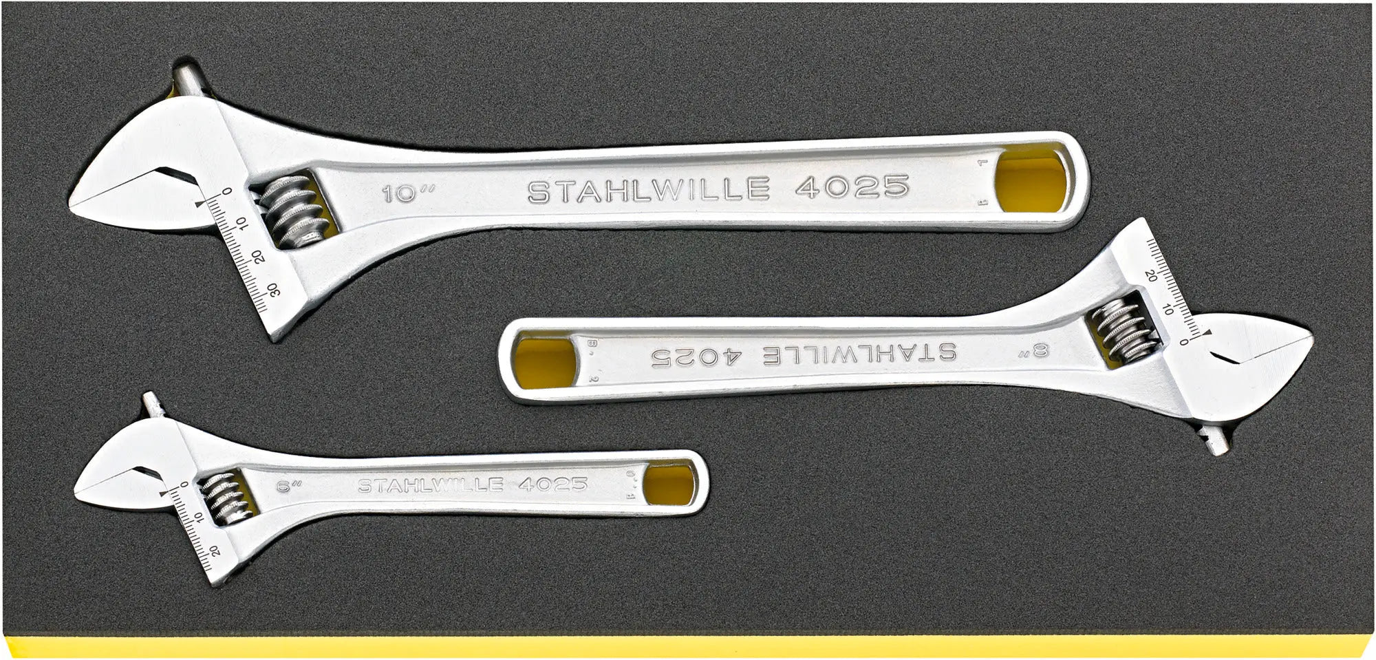 Stahlwille Set of 3 TCS Adjustable Single Open Ended Spanner Wrench, 6 - 10mm - ST 96838797 Stahlwille