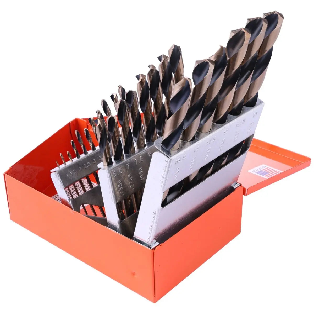 KnKut Set of 25 Metric Jobber Length Drill Bit, M1 - M13 x 0.5mm - 25KK5M KnKut