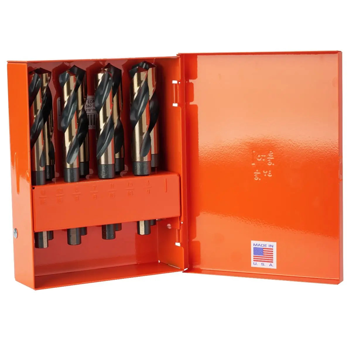 KnKut Set of 8 1/2 in Fractional Reduced Shank Silver and Deming Drill Bit, 9/16 in - 1 in - 8KK12 KnKut