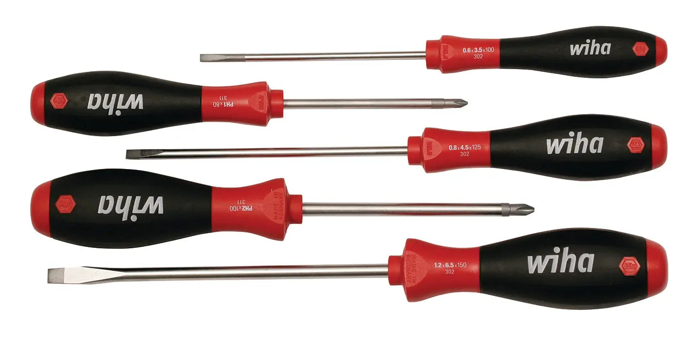 Wiha 30277, SoftFinish® Slotted & Phillips 5 Pc. Set Wiha