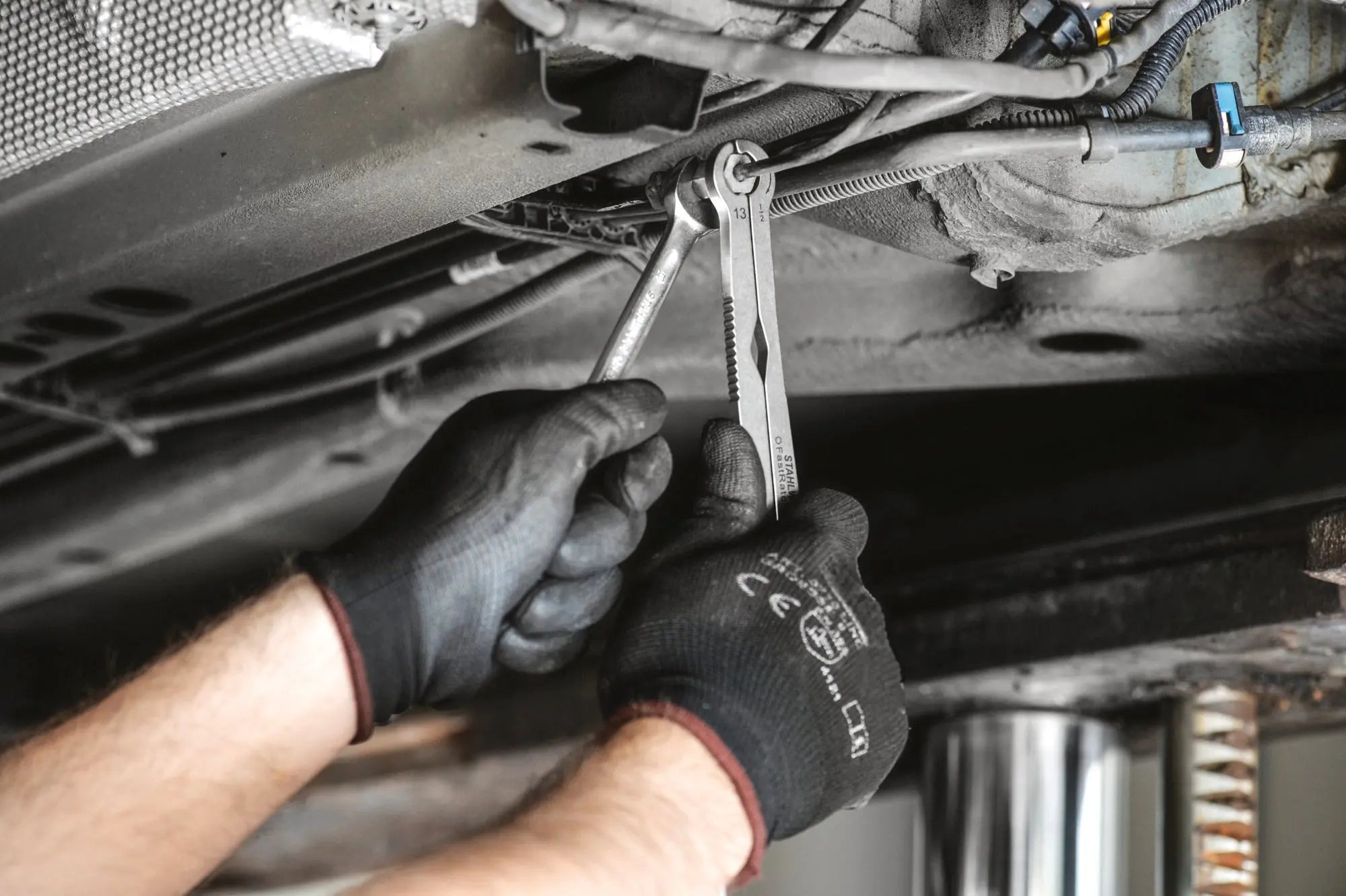 Stahlwille Ratchet Ring Wrench, 174.6mm, 14mm x 9/16 in - ST 41101414 Stahlwille