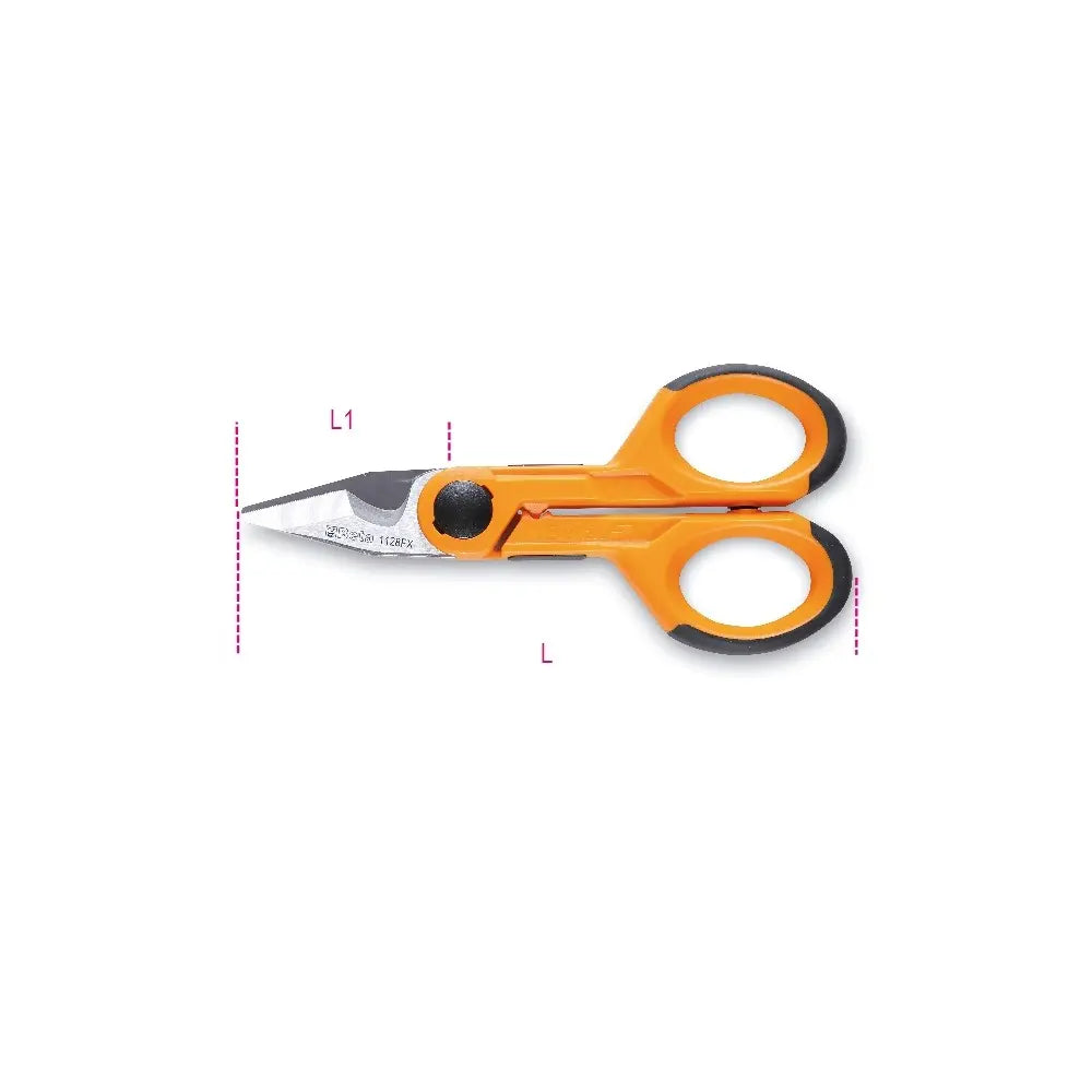 Beta Tools (Article# 1128FX) Electrician's Scissor, 145mm - BT 11280090 Beta Tools