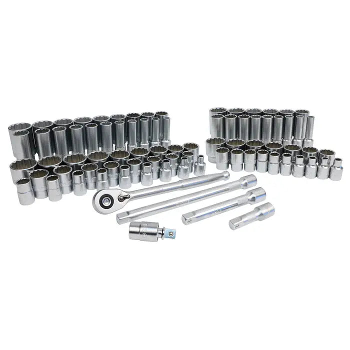 Wiha 33899, 84 Pc. 1/2" Socket Set Inch & Metric Wiha