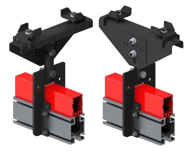 Knight Global Extended Stack I-Beam Hanger for ERAD4000 Rail, 7 in - 11 in Flange - KG EMRHS4262 Knight Global
