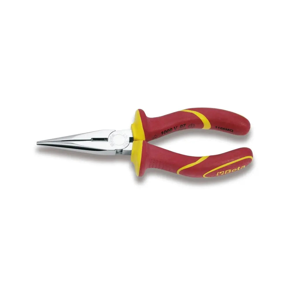 Beta Tools (Article# 1166MQ 200) Insulated Extra-Long Needle Nose Plier, 1000V, OAL 200mm - BT 11660100 Beta Tools
