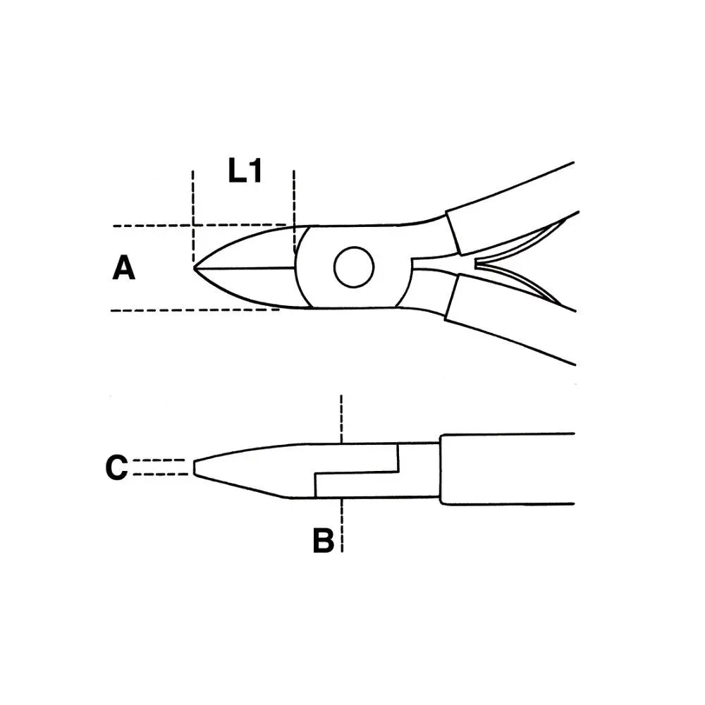 Beta Tools (Article# 1188BM) Diagonal Axial Cutting Nipper, OAL 120mm - BT 11880101 Beta Tools