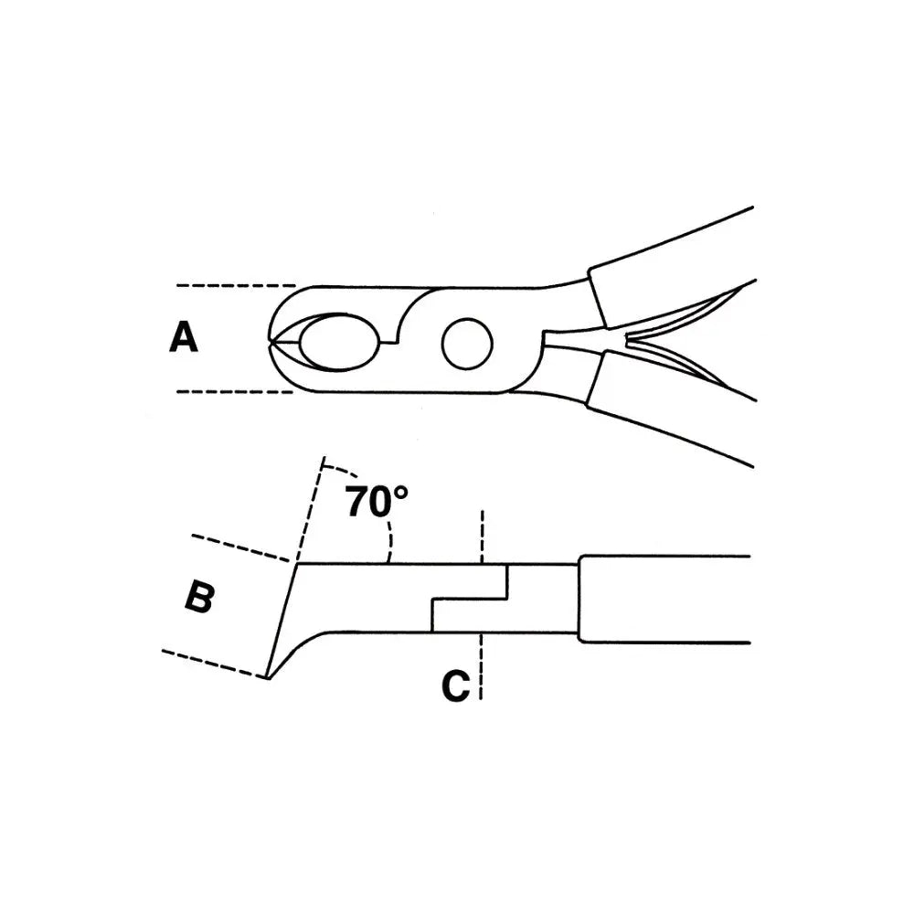 Beta Tools (Article# 1191BM) Flush Oblique End Cutting Nipper, OAL 130mm - BT 11910101 Beta Tools