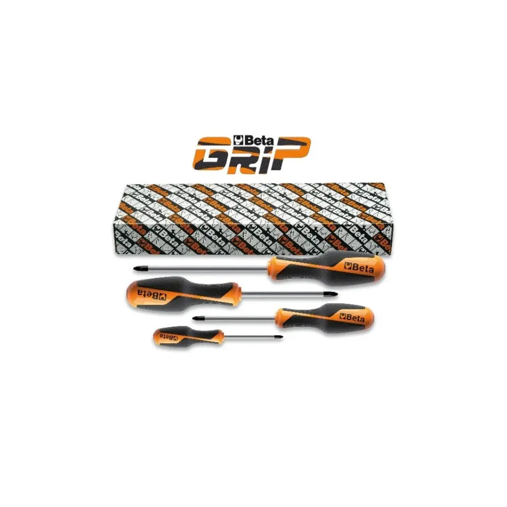 Beta Tools (Article# 1262/S4) Set of 4 Phillips Screwdrivers No. 0 to No. 3 - BT 12620304 Beta Tools