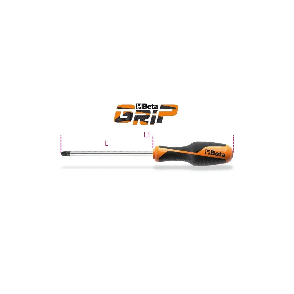 Beta Tools (Article# 1269PZ 2) PZ2 Screwdriver for Cross Head Pozidriv-Supadriv Screws - BT 12690002 Beta Tools