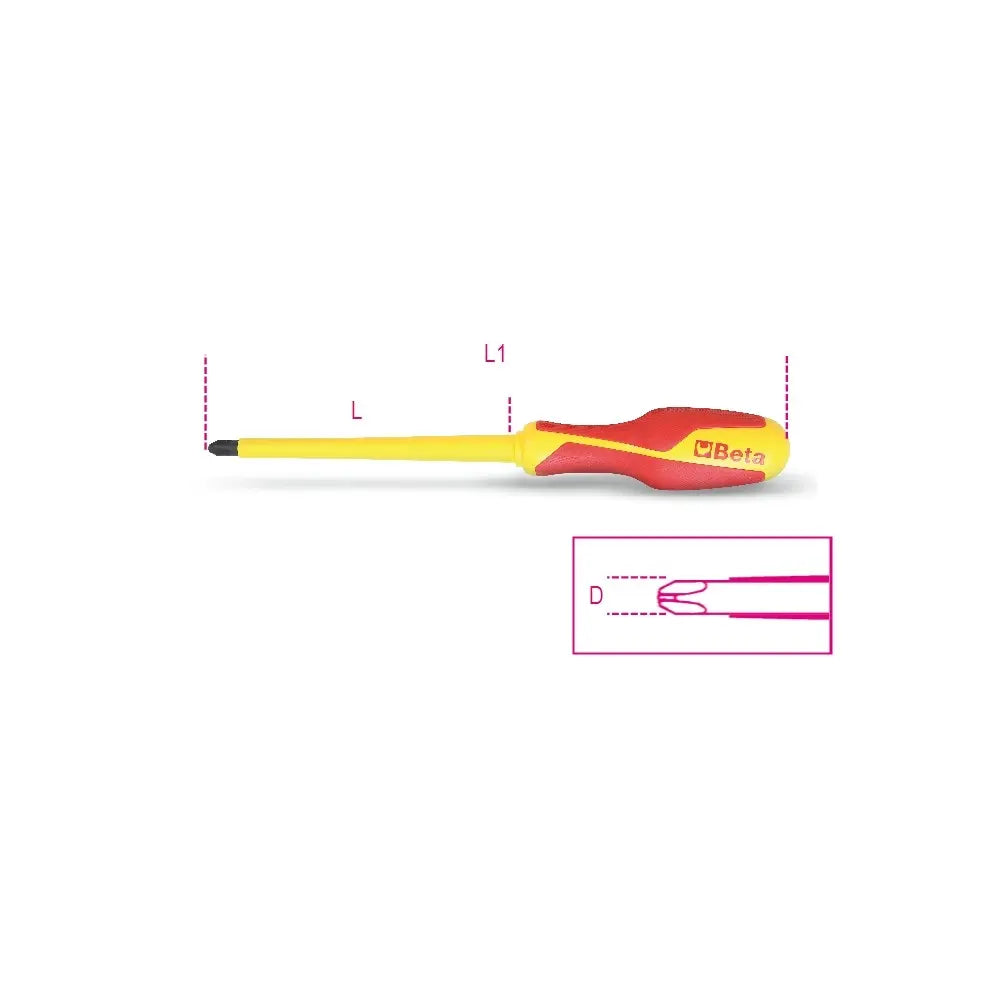 Beta Tools Insulated No. 4 Phillips Screwdriver - 12720727 – Palmac Tools