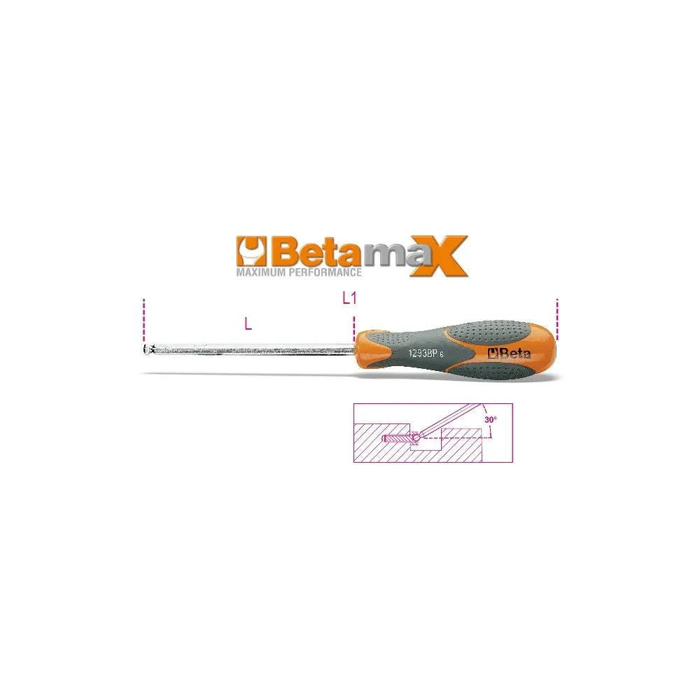 Beta Tools (Article# 1293BP 2.5) 2.5mm Ball Head Hexagon Driver with Ergonomic Handle - BT 12930502 Beta Tools