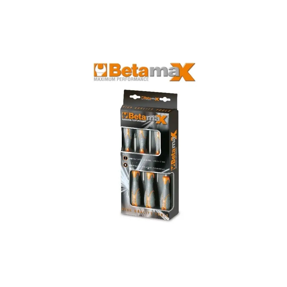 Beta Tools (Article# 1293/D6) Set of 6 Slotted and Phillips Head Screwdrivers - BT 12930401 Beta Tools
