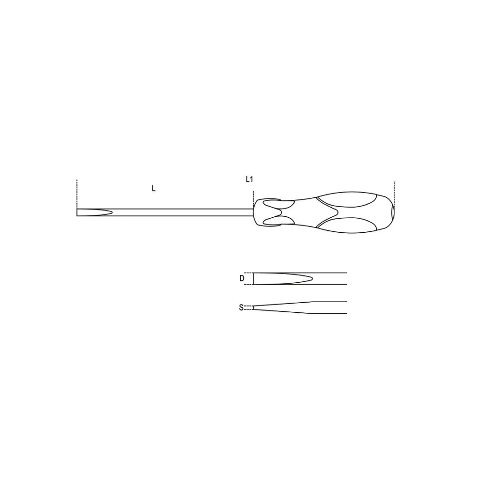 Beta Tools (Article# 1294 6.5X150) 6.5 x 150 Screwdriver for Headless Slotted Screws - BT 12940027 Beta Tools