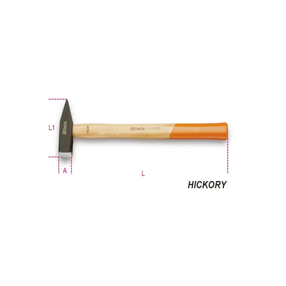 Beta Tools (Article# 1370 300) 10.5 oz Engineer's Hammer with Wooden Handle - BT 13700053 Beta Tools