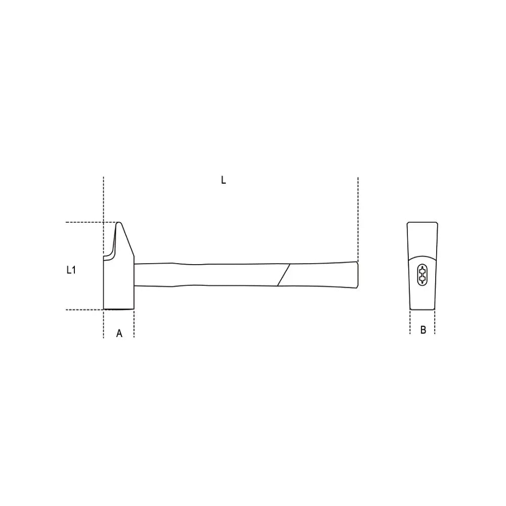 Beta Tools (Article# 1374F 16) Carpenter's Hammer with Wooden Handle - BT 13740416 Beta Tools