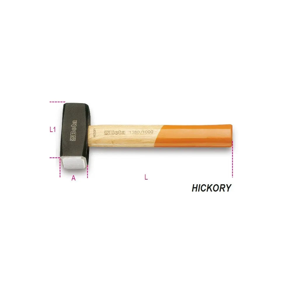 Beta Tools (Article# 1380 800) 28 oz Sledge Hammer with Hickory Handle - BT 13800208 Beta Tools