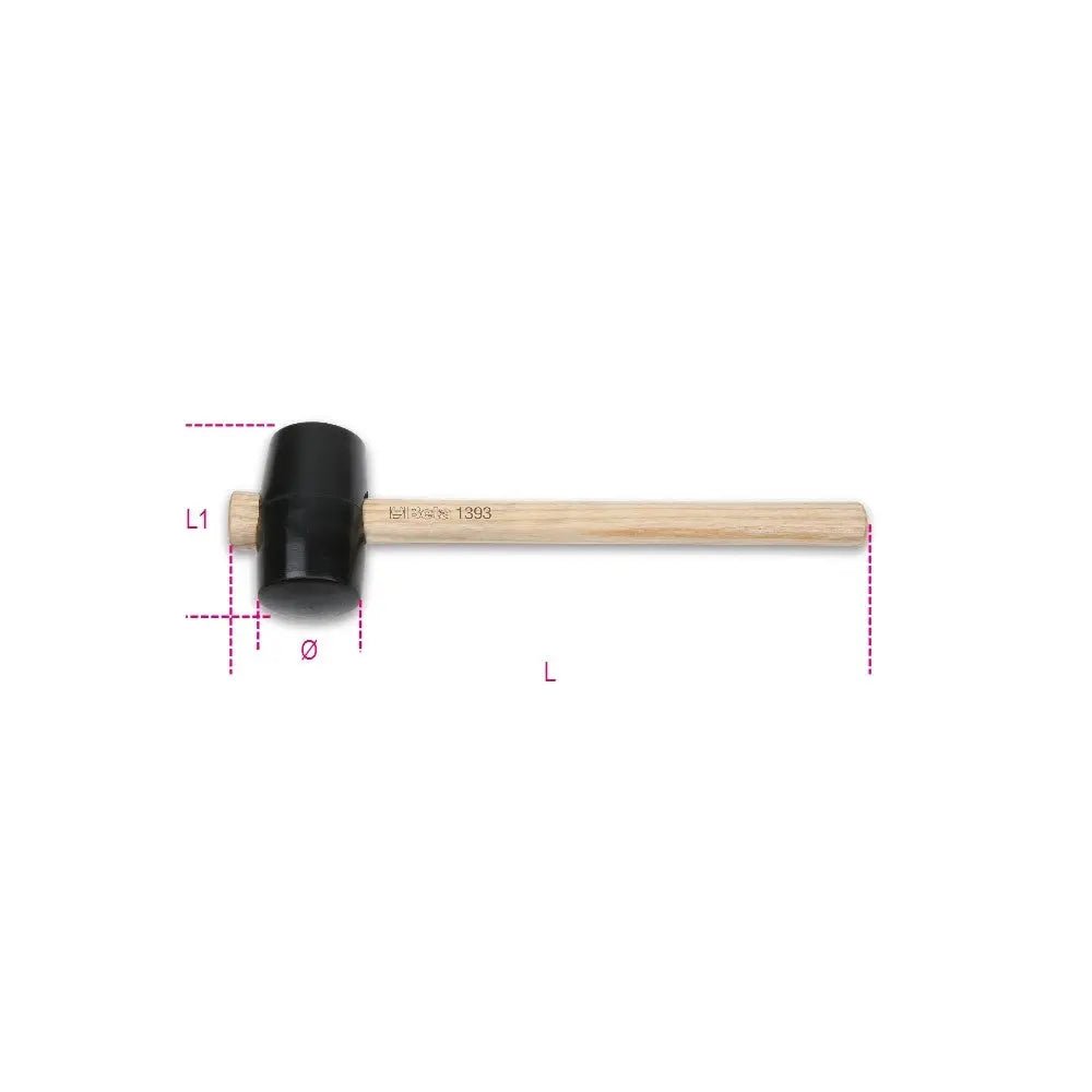 Beta Tools (Article# 1393 50) 50mm Hard Rubber Head Hammer - BT 13930050 Beta Tools