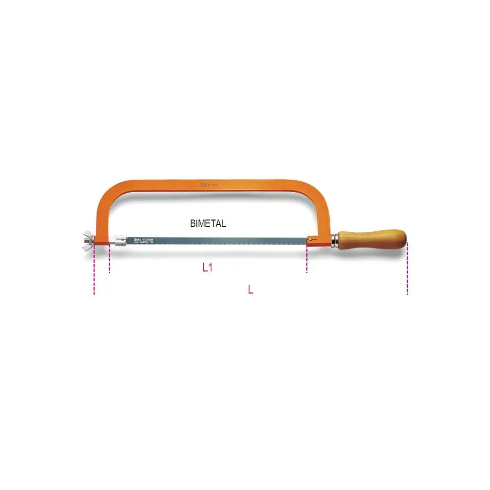 Beta Tools (Article# 1727) Hacksaw Frame, Heavy Series - BT 17270001 Beta Tools