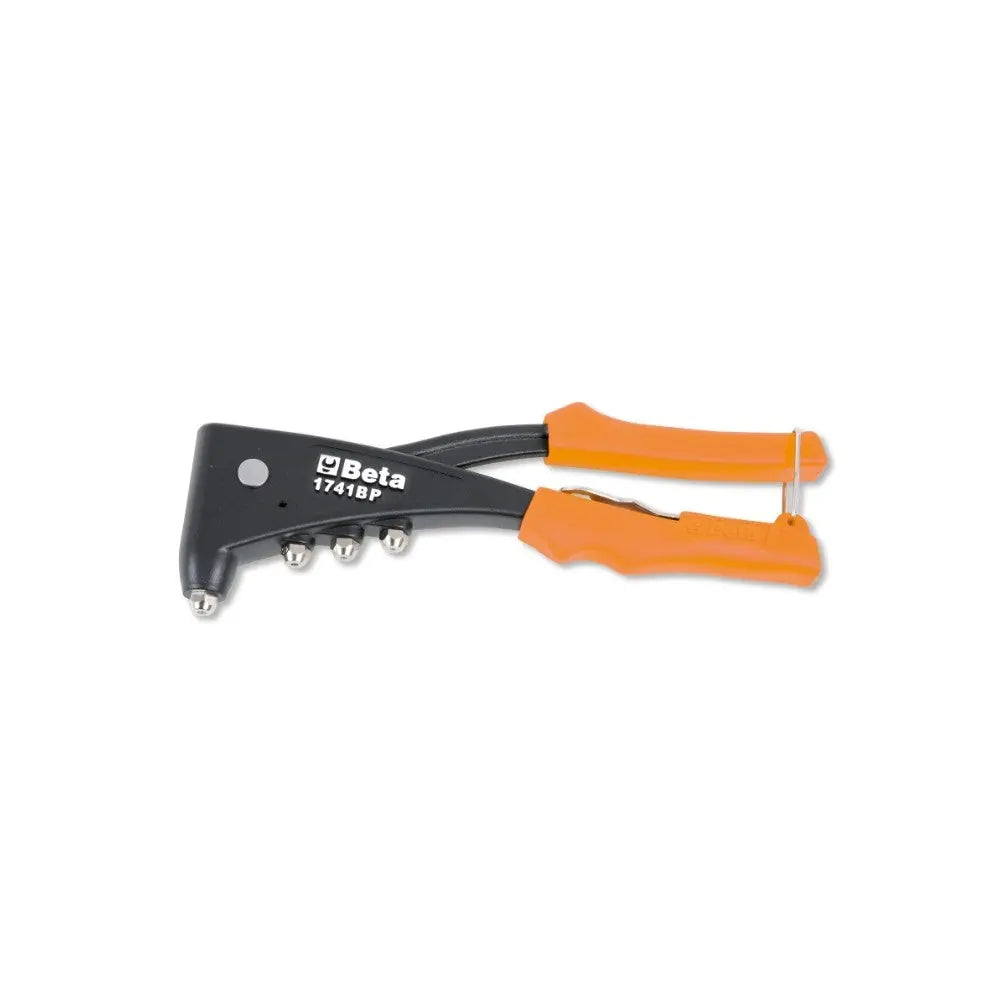 Beta Tools (Article# 1741BP) Riveting Plier Supplied with 4 Interchangeable Nozzles - BT 17410350 Beta Tools